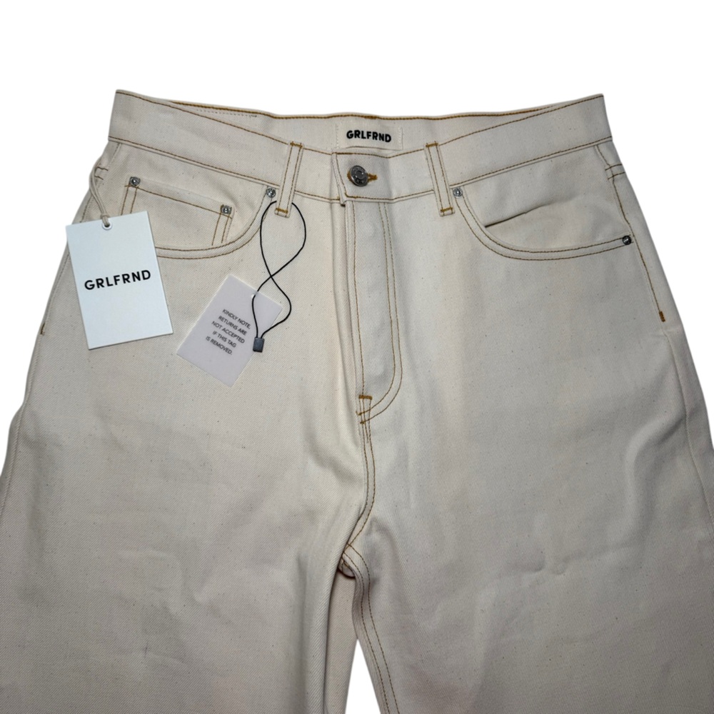 GRLFRND Boyfriend Jeans in Cream - Picture 8 of 16